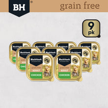 Black Hawk - Wet Food Tray - Adult Dog - GRAIN FREE - Chicken - 9 X 100gm