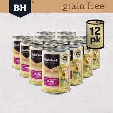 Black Hawk - Wet Food Tins - Adult Dog - GRAIN FREE - Lamb - 12 X 400gms