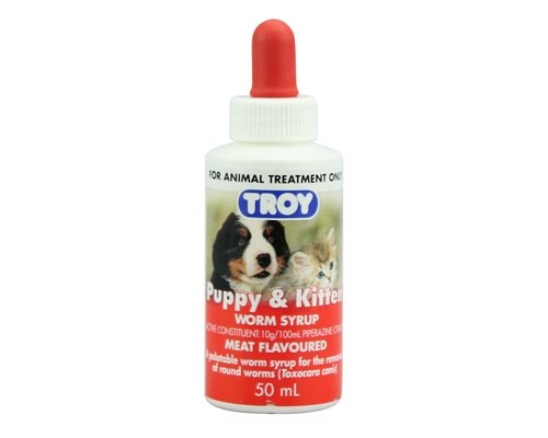 Troy - Puppy & Kitten - Worm Syrup - 50ml